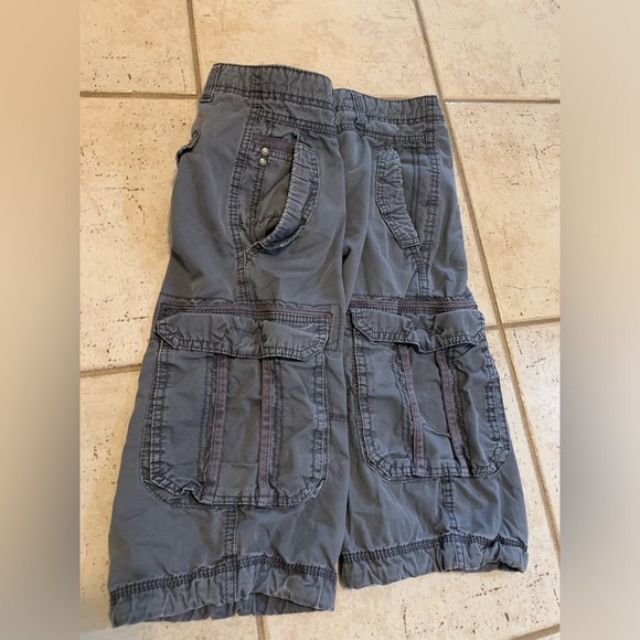 XSIDE Authentic Wear Dept. Distressed Cargo Shorts Men's W:32 Grey - Picture 6 of 7